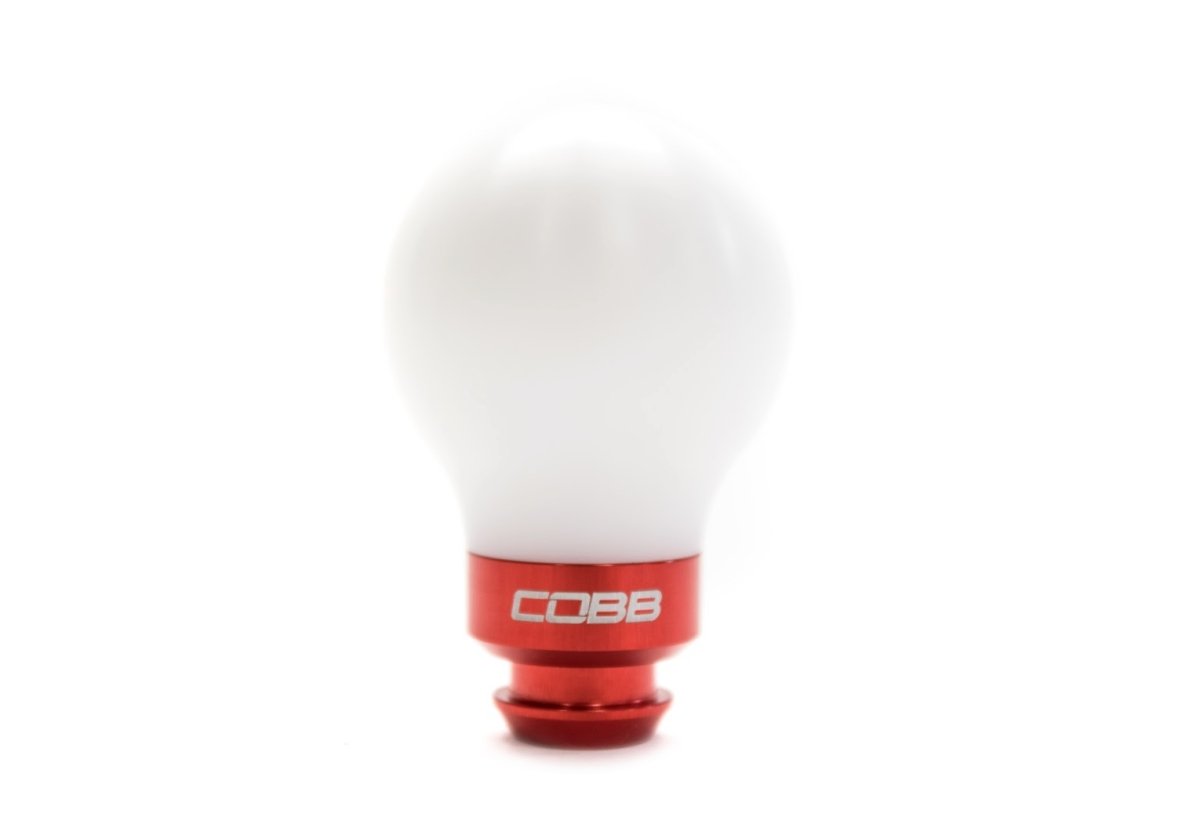 COBB White Delrin 5-Speed Shift Knob | Subaru Models (211350-W-RD)