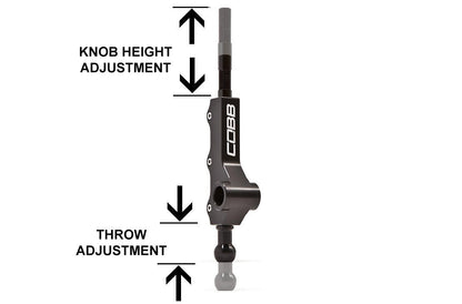 COBB 2-Point Adj Tall Short Throw Shifter Wide Barrel | Subaru WRX (02-07) (212317)