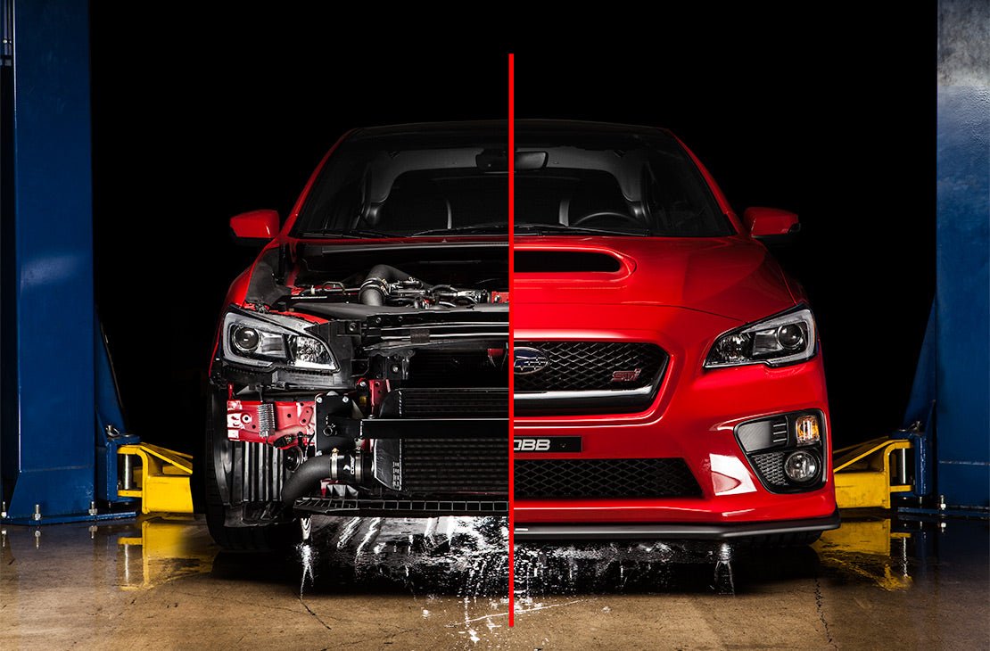 COBB 24"x11"x4" Black FMIC Kit | Subaru STI (15-21) (SUBFMIC001BK)