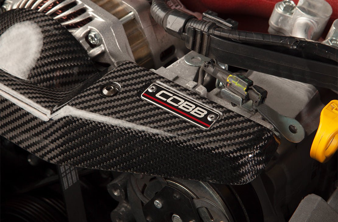 COBB Redline Carbon Fiber Alternator Cover | Subaru WRX (08-14) STI (08-21) (422600)
