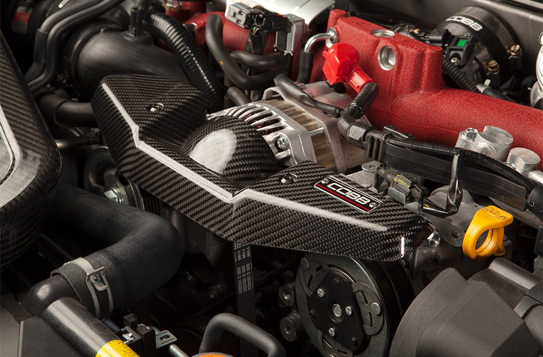 COBB Redline Carbon Fiber Alternator Cover | Subaru WRX (08-14) STI (08-21) (422600)