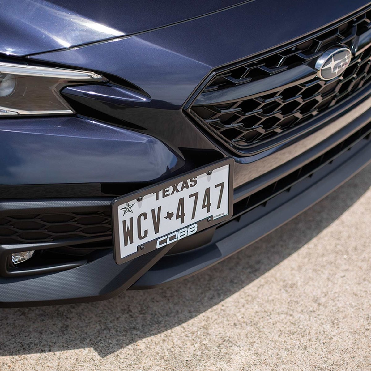 COBB Redline Carbon Fiber License Plate Relocation Kit | Subaru Outback XT/Wilderness (20-25) (861660)