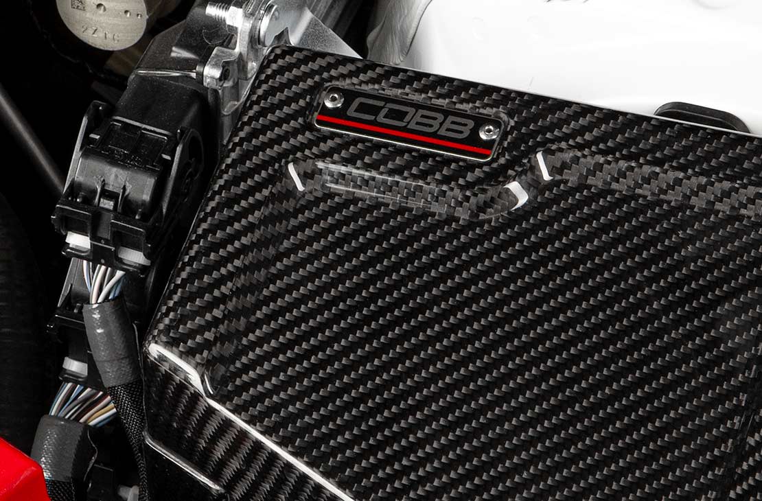 COBB Redline Gloss Carbon Fiber Fuse Box Cover Driver Side | Subaru WRX (22-25) (846665-Driver)