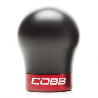 COBB Shift Knob Satin Black/White Delrin | VW Golf/GTI/R (15-24) Jetta GLI (19-24) (2V1350-W-BK)