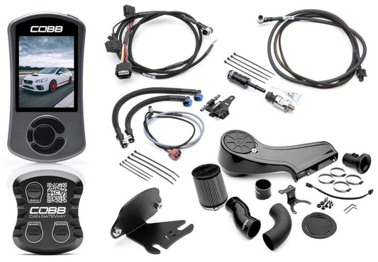 COBB Stage 1+ CAN Flex Fuel Power Package w/ Redline Intake | Subaru WRX 6MT (15-17) (SUB0040W1P-1FF-RED)