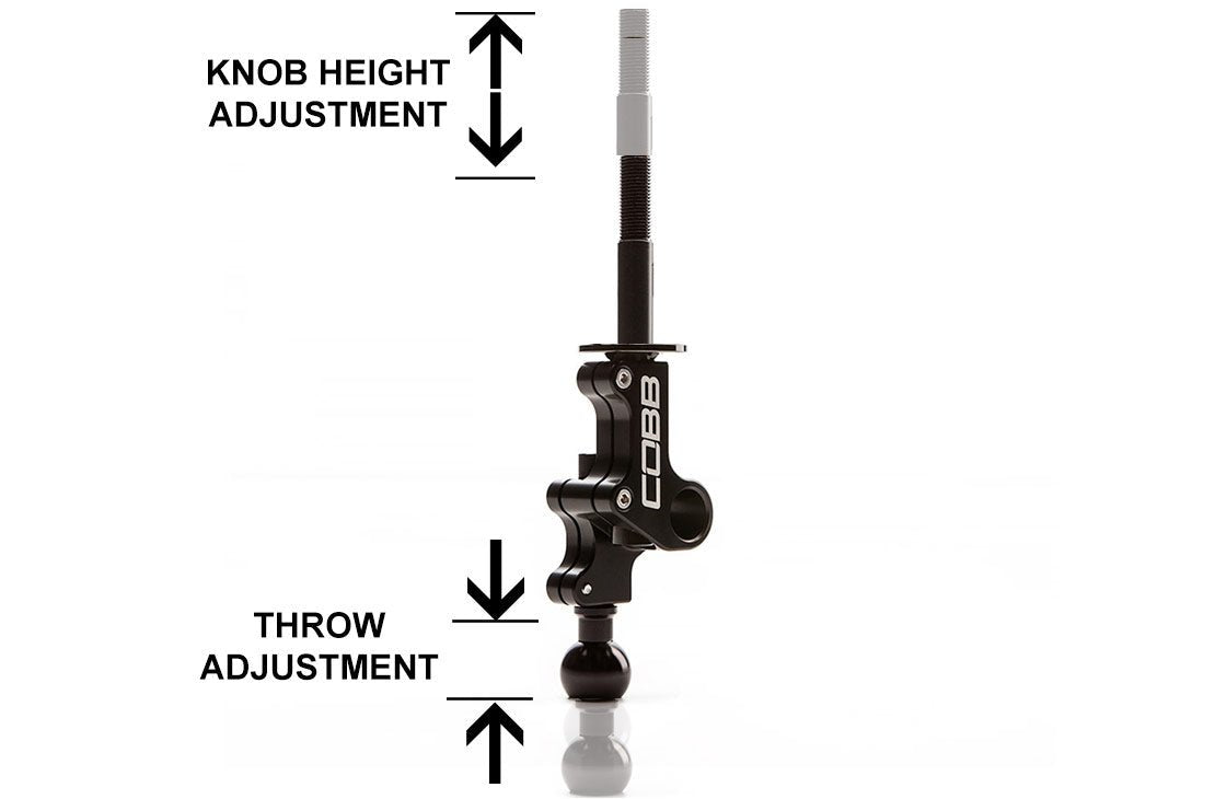 COBB Stage 1+ Double Adj Short Throw Shifter Package | Subaru STI (04-21) (215X01P-W-RD)