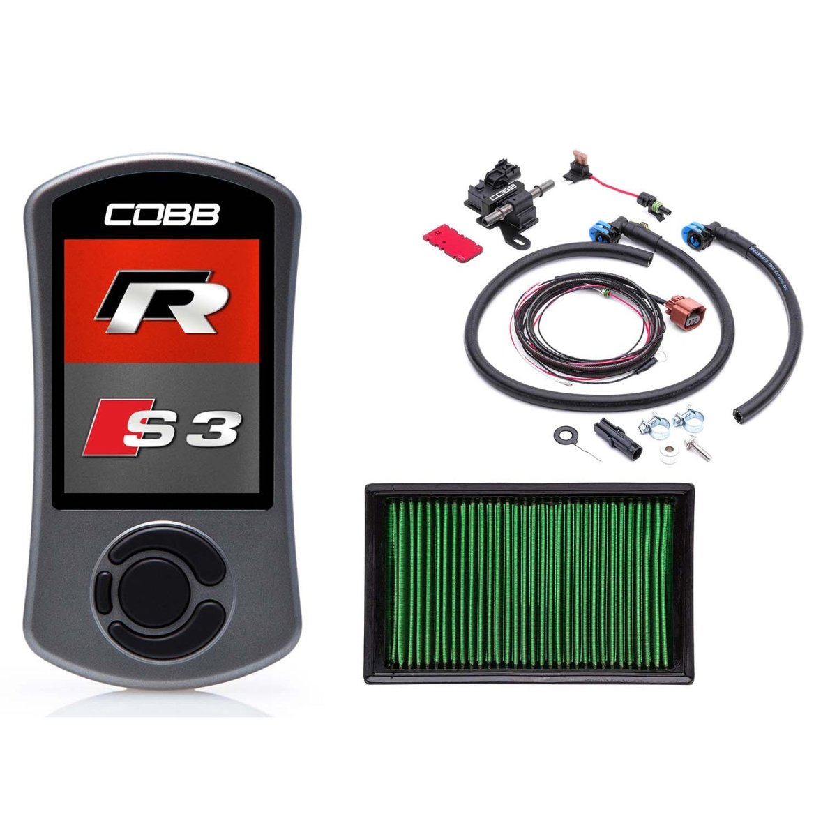 COBB Stage 1+ Flex Fuel Power Package | VW Golf R (15-19)/Audi S3 (15-20) (VLK0030010FF-DSG)