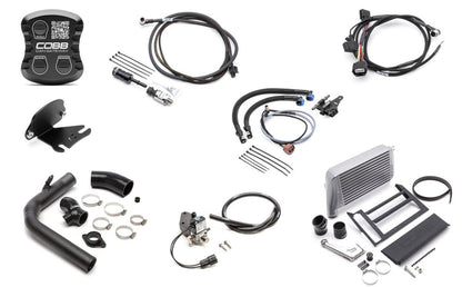 COBB Stage 1+ to NexGen Stage 2+ CAN Flex Fuel Power Package w/ SF Intake & Silver Intercooler | Subaru WRX 6MT (18-21) (SUB004NG2W-SL2FF-S1P-UP)