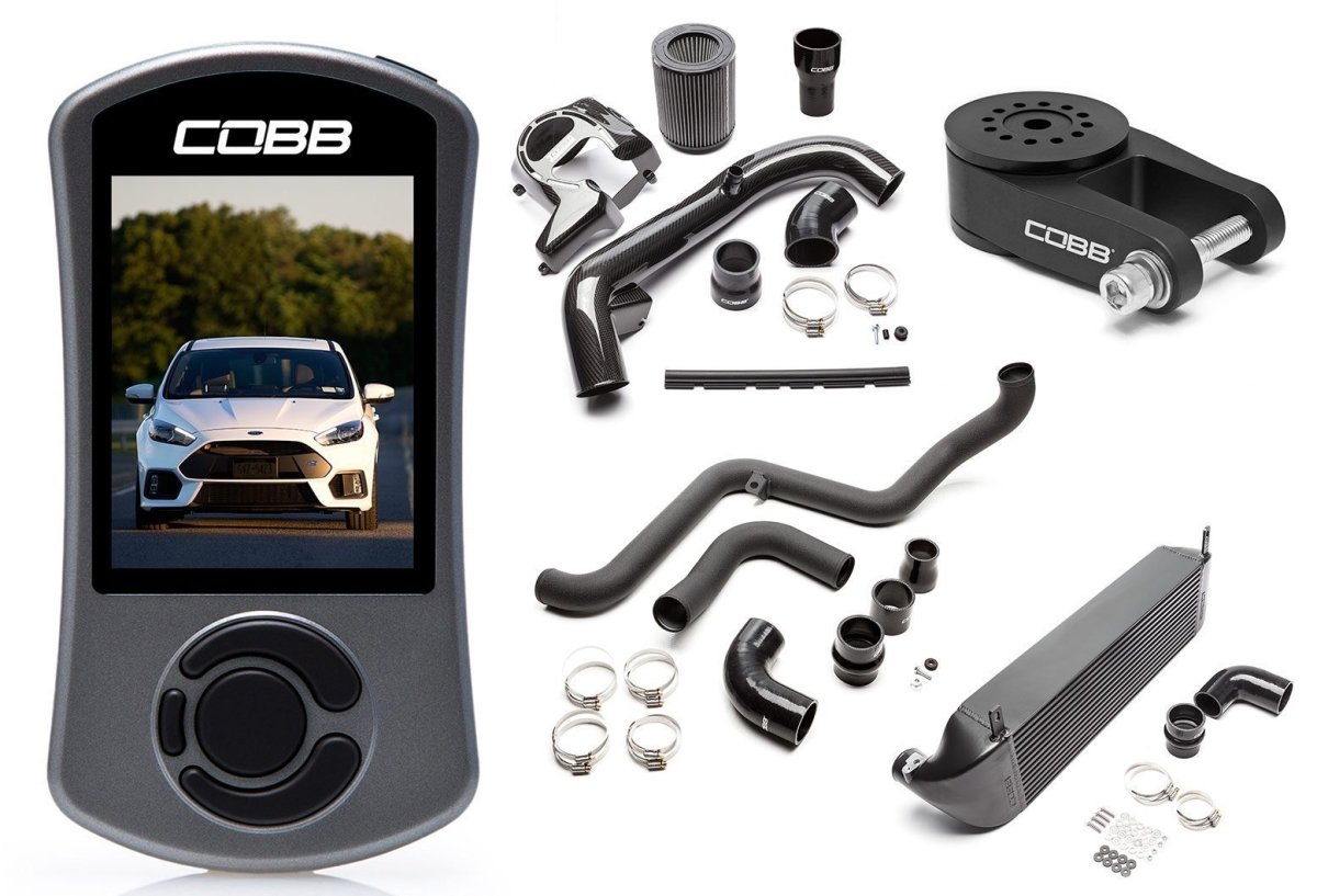 COBB Stage 2 Power Package w/CF Intake & FMIC | Ford Focus RS (16-18) (FOR0040020SL)