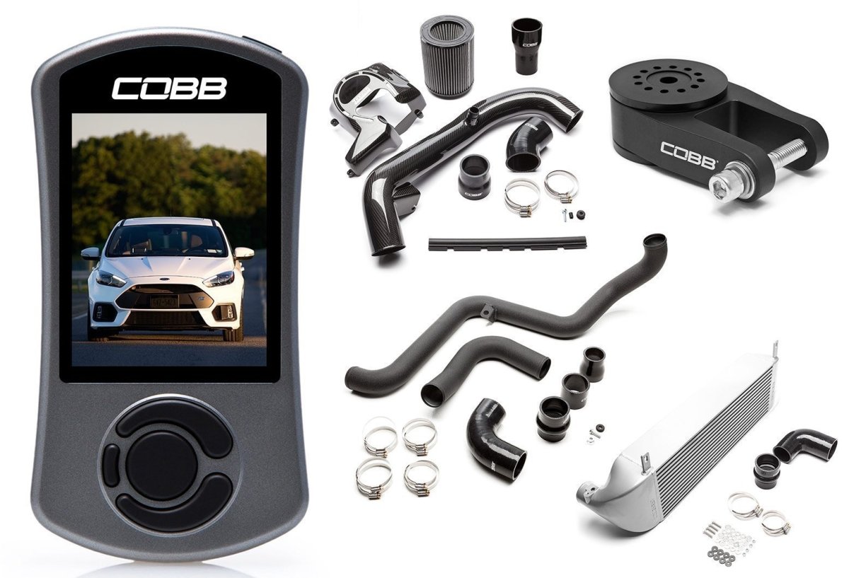 COBB Stage 2 Power Package w/CF Intake & FMIC | Ford Focus RS (16-18) (FOR0040020SL)
