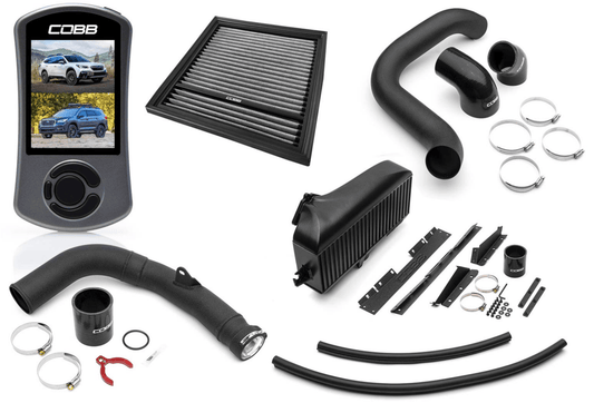 COBB Stage 2 Power Package w/ Black TM Intercooler & Charge Pipe | Subaru Outback/Legacy XT/Outback Wilderness (20-22) (SUB0050020-BK)