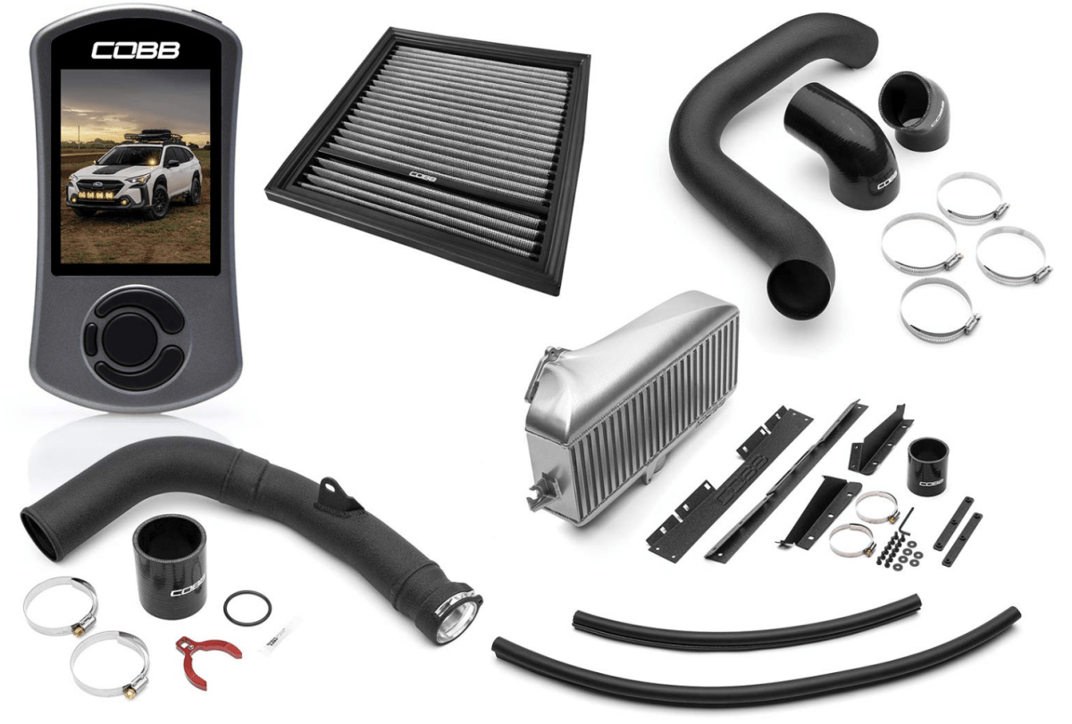 COBB Stage 2 Power Package w/Silver Top Mount Intercooler | Subaru Outback/Outback Wilderness (23-25) (SUB0070020-SL)