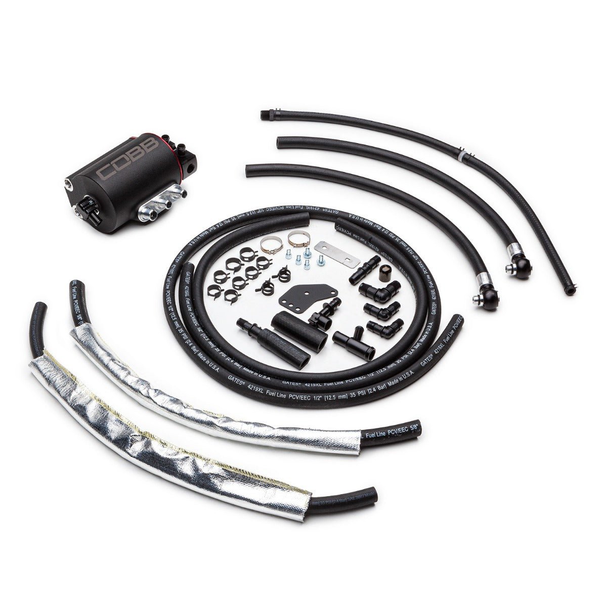 COBB V3 Air/Oil Separator (AOS) 1L w/ ORB Ports | Subaru WRX/STI/Legacy/Outback/Forester XT (05-21) (822615)
