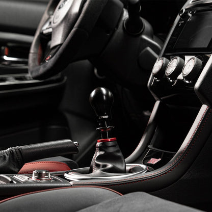 COBB Weighted Round Delrin Shift Knob Black w/ Interchangeable Base | Subaru BRZ/FRS/GT86/GR86 (213360-BK)