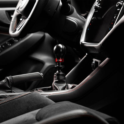 COBB Weighted Round Delrin Shift Knob Black w/ Interchangeable Base | Subaru BRZ/FRS/GT86/GR86 (213360-BK)