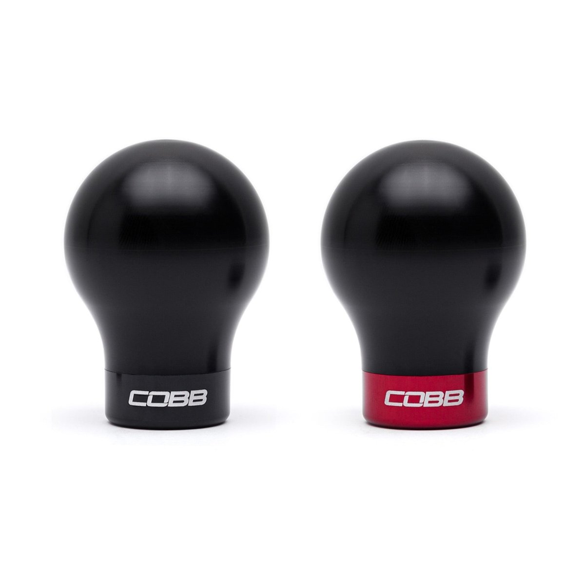COBB Weighted Round Delrin Shift Knob Black w/ Interchangeable Base | Subaru BRZ/FRS/GT86/GR86 (213360-BK)