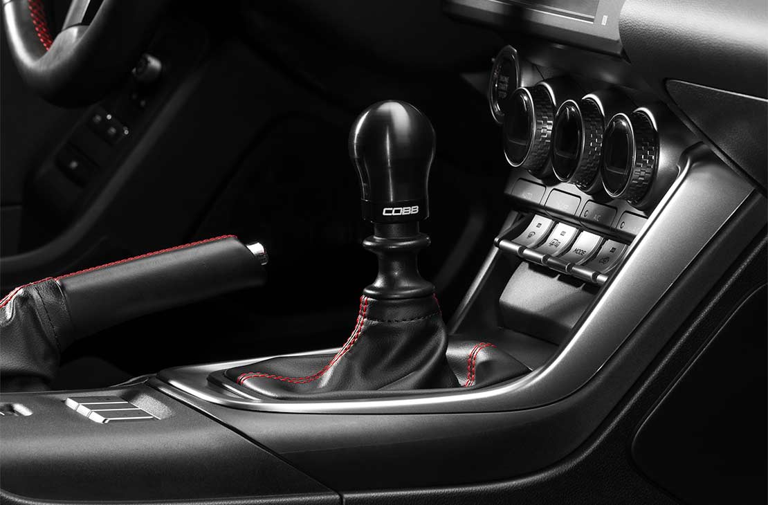COBB Weighted Short Shift Knob Black w/ Interchangeable Base | BRZ/FRS/GT86/GR86 (291360-BK)
