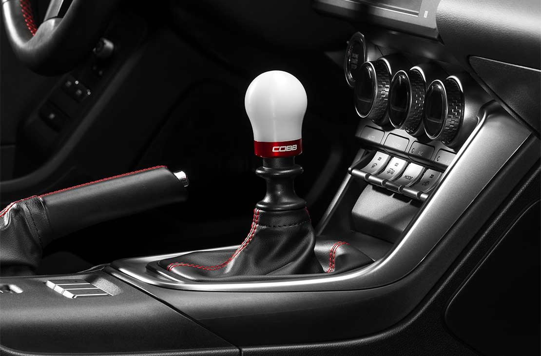COBB Weighted Short Shift Knob White w/ Interchangeable Base | BRZ/FRS/GT86/GR86 (291360-W)