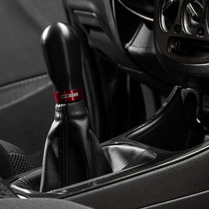 COBB Tall Weighted SS Shift Knob Black w/ Interchangeable Base | Subaru 5-Speed (211370-BK)