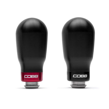 COBB Tall Weighted SS Shift Knob Black w/ Interchangeable Base | Subaru 5-Speed (211370-BK)