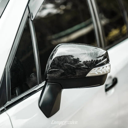 Compressive Tuning Carbon Fiber Mirror Caps 2014-2018 Forester / 2013-2014 Crosstrek / 2012-2014 Impreza