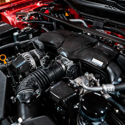 Compressive Tuning EngineArt Carbon Fiber Intake Manifold Cover w/ Pulley Cover Addon 2022-2024 BRZ / 2022-2024 GR86