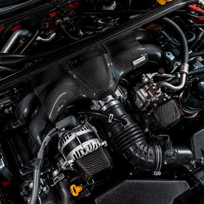 Compressive Tuning EngineArt Carbon Fiber Intake Manifold Cover w/ Pulley Cover Addon 2022-2024 BRZ / 2022-2024 GR86