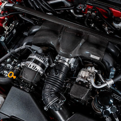Compressive Tuning EngineArt Carbon Fiber Intake Manifold Cover w/ Pulley Cover Addon 2022-2024 BRZ / 2022-2024 GR86