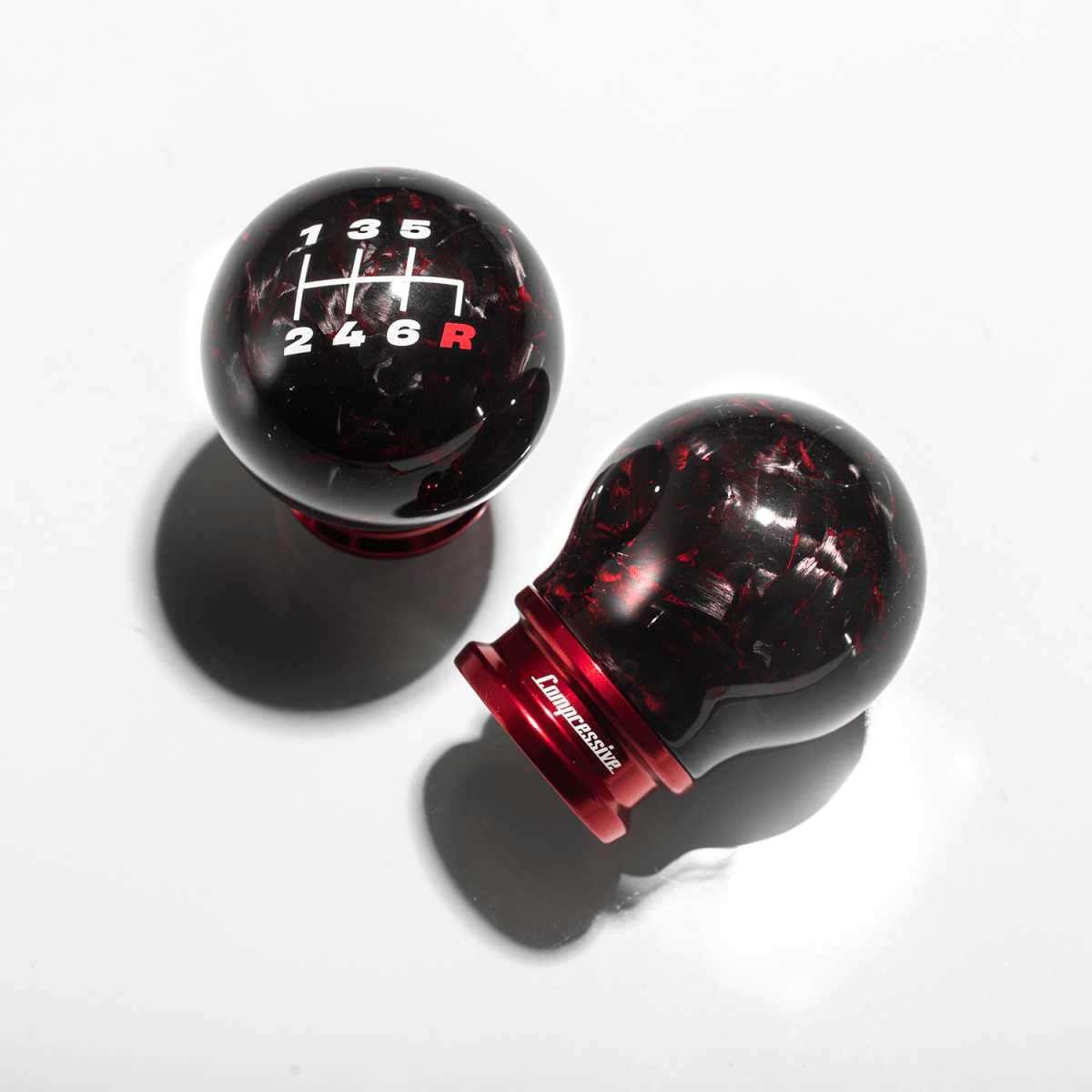 Compressive Tuning Forged Limited Edition Red Carbon Fiber Shift Knob Most Subaru Models