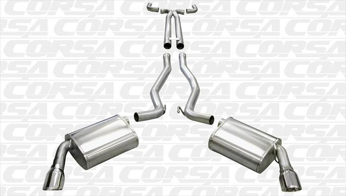 Corsa 2.5" Catback + X-Pipe Exhaust Kit | 2010-2015 Chevrolet Camaro SS MT (14951)