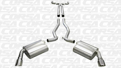 Corsa 2.5" Catback + X-Pipe Exhaust Kit | 2010-2015 Chevrolet Camaro SS MT (14951)