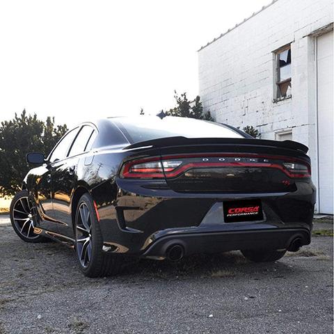 Corsa Performance Sport Sound Level Axle-Back Exhaust System | 2015-2021 Dodge Charger and 2017-2021 Chrysler 300 5.7L (21019/BLK)