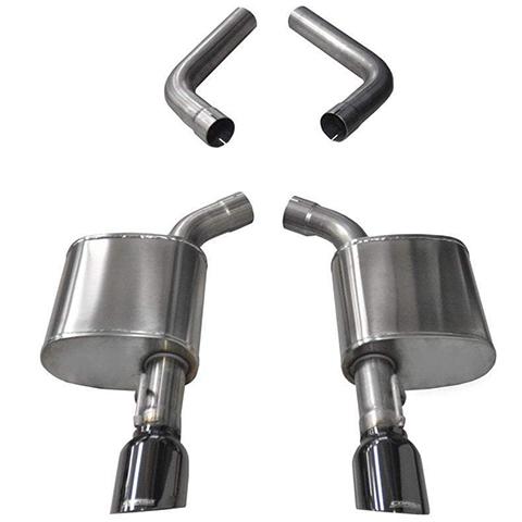 Corsa Performance Sport Sound Level Axle-Back Exhaust System | 2015-2021 Dodge Charger and 2017-2021 Chrysler 300 5.7L (21019/BLK)