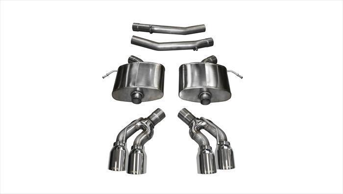 Corsa Sport Axle-Back w/ 4.0" Quad Tips | 2016-2017 Cadillac CTS-V Sedan (14357)