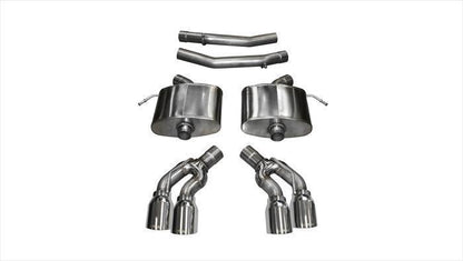 Corsa Sport Axle-Back w/ 4.0" Quad Tips | 2016-2017 Cadillac CTS-V Sedan (14357)