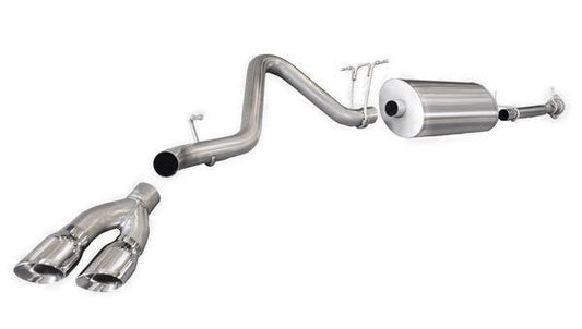 2011-2012 Chevrolet Silverado / GMC Sierra 3.0" Cat-Back, Single Side Exit with Twin 4.0" Polished Pro-Series Tips by Corsa (14794)