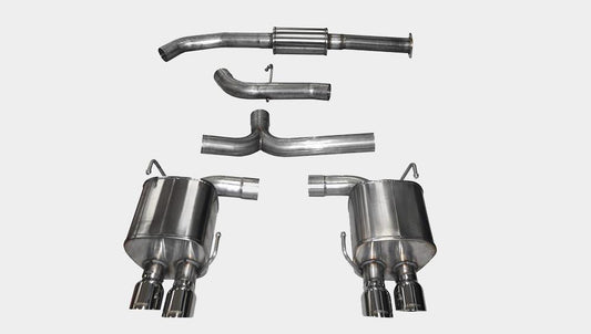 Corsa *Sport* Cat Back Exhaust Polished Quad 3.5" Tips | 2015-2018 Subaru Impreza WRX/STI (14857)