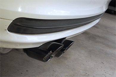 2012-2014 Cadillac Escalade 3.0" Cat-Back, Dual Rear Exit with Twin 4.5" Polished Pro-Series Tips by Corsa (14886)