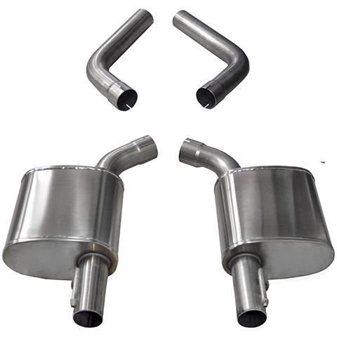 Corsa Performance Sport Sound Level Axle-Back Exhaust System without Tips | 2017-2021 Dodge Charger R/T 5.7L and 2017-2021 Chrysler 300 C 5.7L (21022)