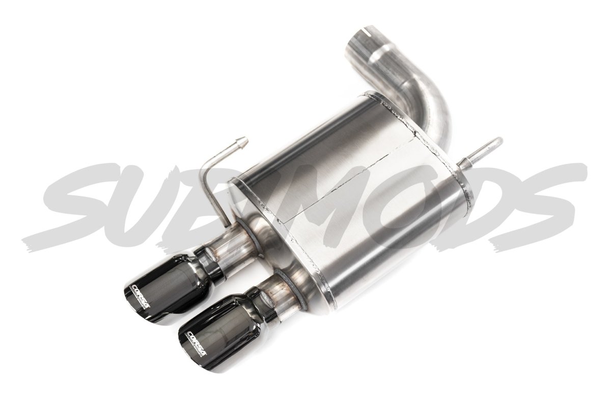 Corsa Sport Catback Exhaust Black Quad 3.5" Tips | 2015-2021 Subaru WRX/STI (14857BLK)