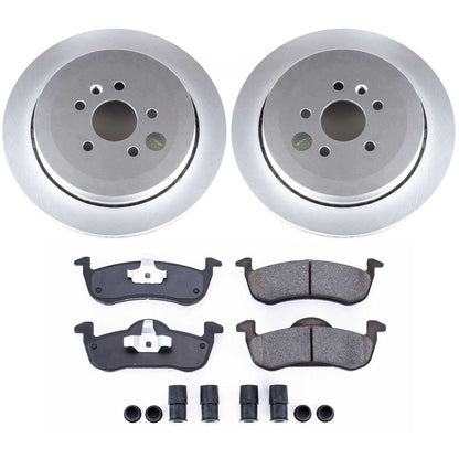 PowerStop Rear Z17 Evolution Geomet Coated Brake Kit | Lincoln MKT (13-18) (CRK6819)