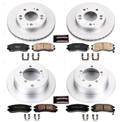 PowerStop Front & Rear Z17 Evolution Geomet Coated Brake Kit | Chrysler Sebring (95-00) (CRK683)