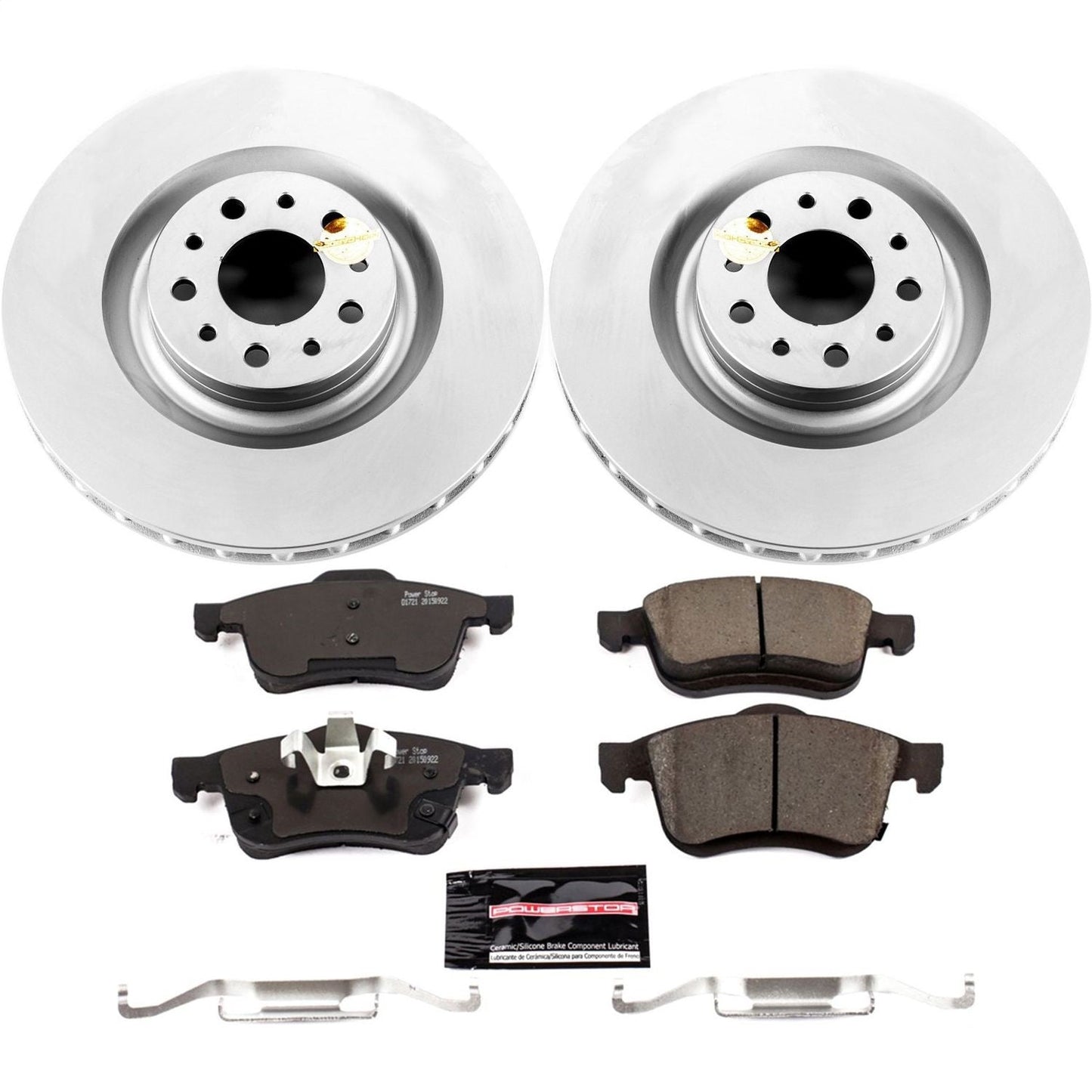 PowerStop Front Z23 Evolution Sport Coated Brake Kit | Fiat 500L (14-19) (CRK6840)