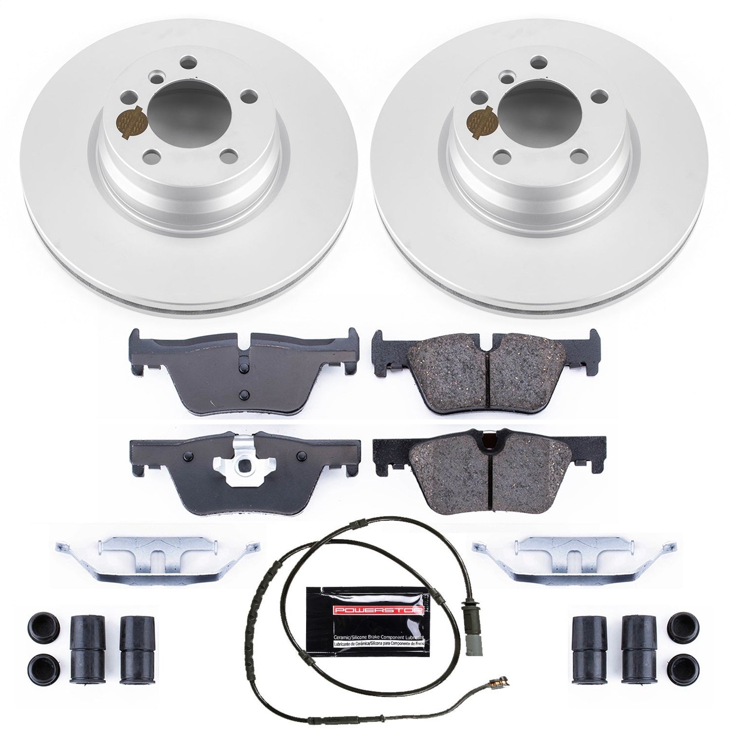 PowerStop Rear Z23 Evolution Sport Coated Brake Kit | BMW 320i xDrive (13-18) (CRK6852)