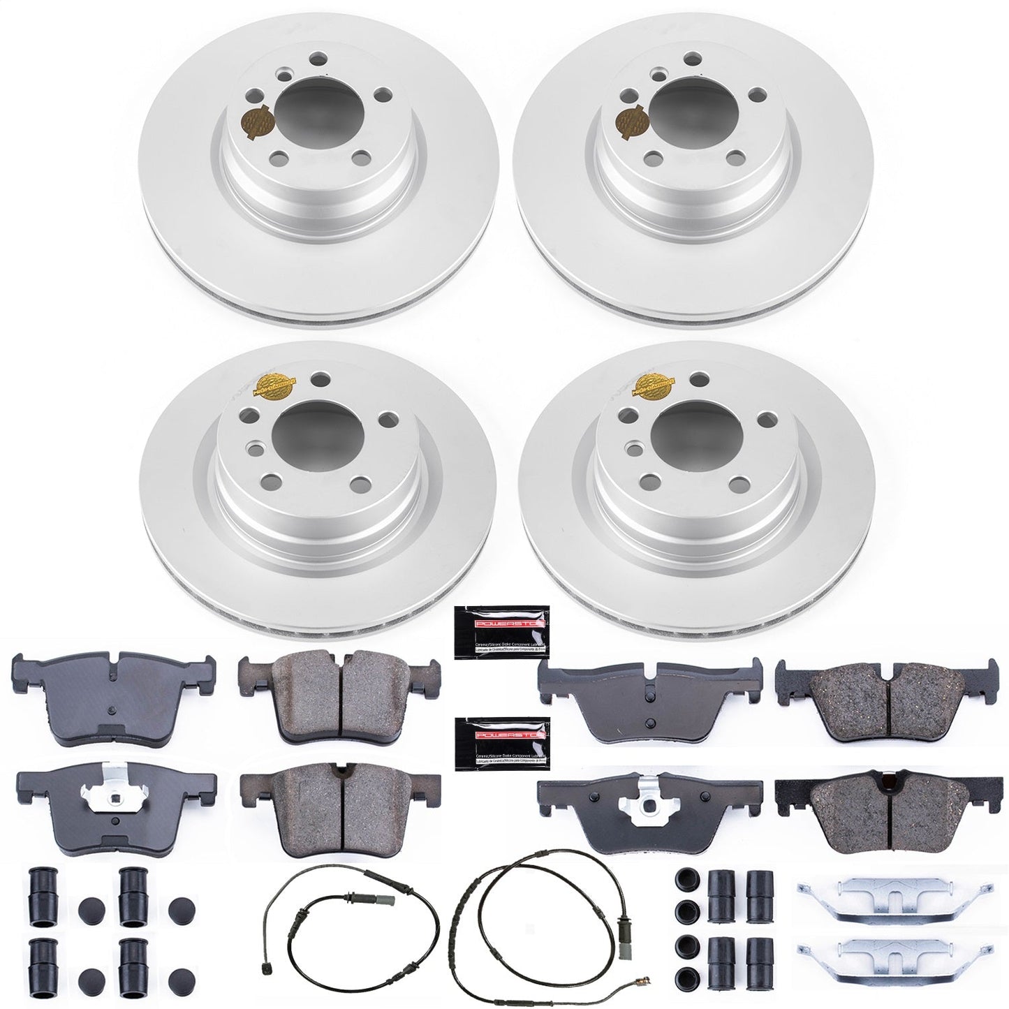 PowerStop Z23 Evolution Sport Coated Front & Rear Brake Kit | BMW 228i (14-15) (CRK6853)