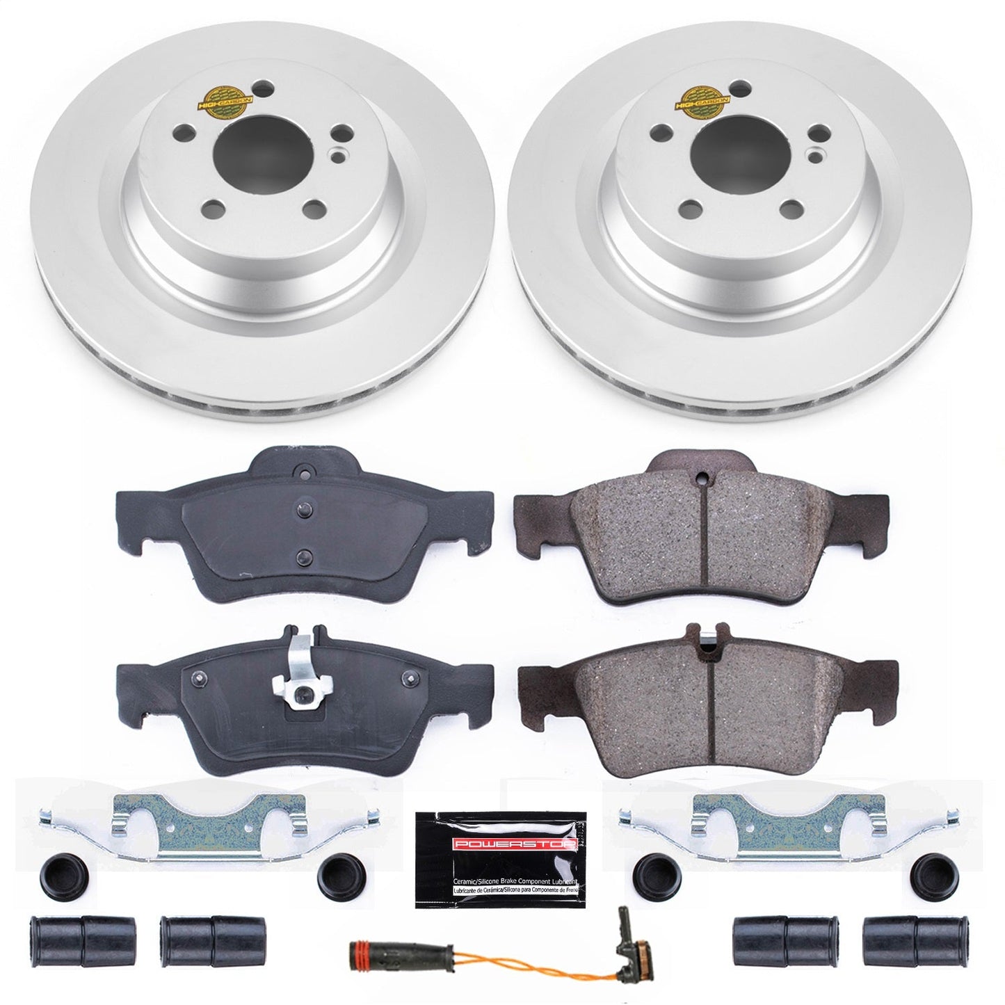 PowerStop Rear Z23 Evolution Sport Coated Brake Kit | Mercedes-Benz CLS550 (12-18) (CRK6881)