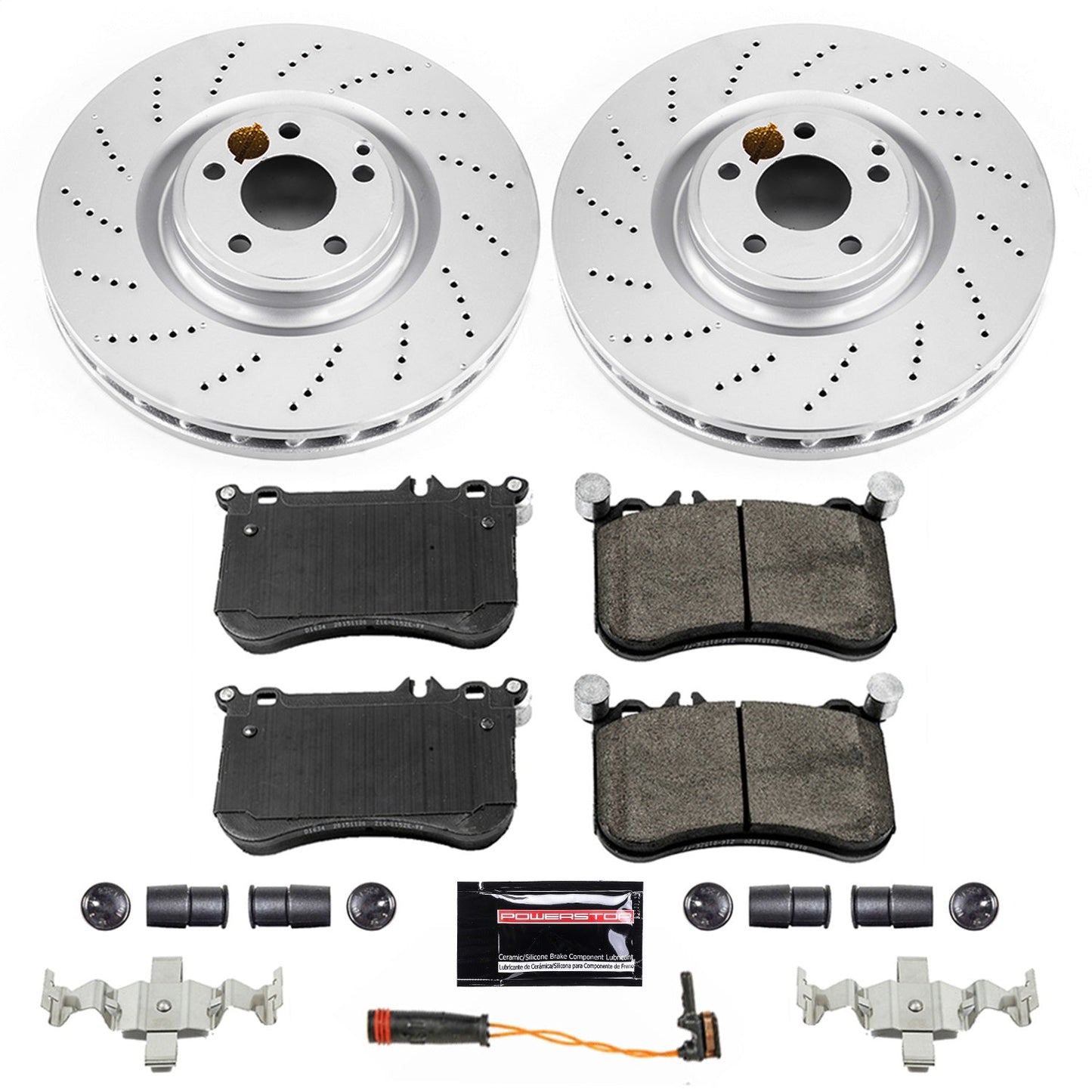 PowerStop Front Z23 Coated Brake Kit | Mercedes-Benz CLS550 (12-18) (CRK6886)