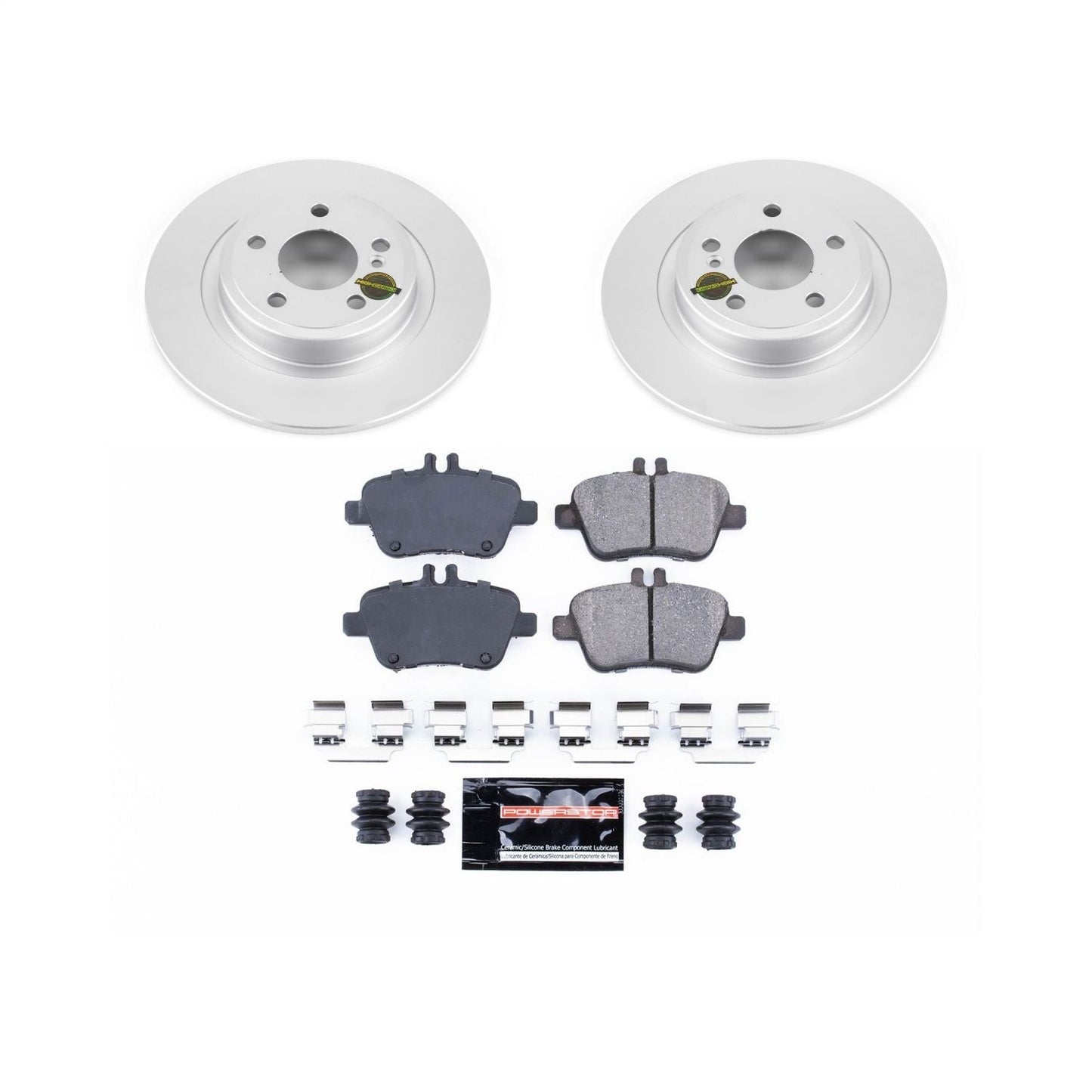 PowerStop Rear Z23 Evolution Sport Coated Brake Kit | Mercedes-Benz SLC300 (18) (CRK6894)
