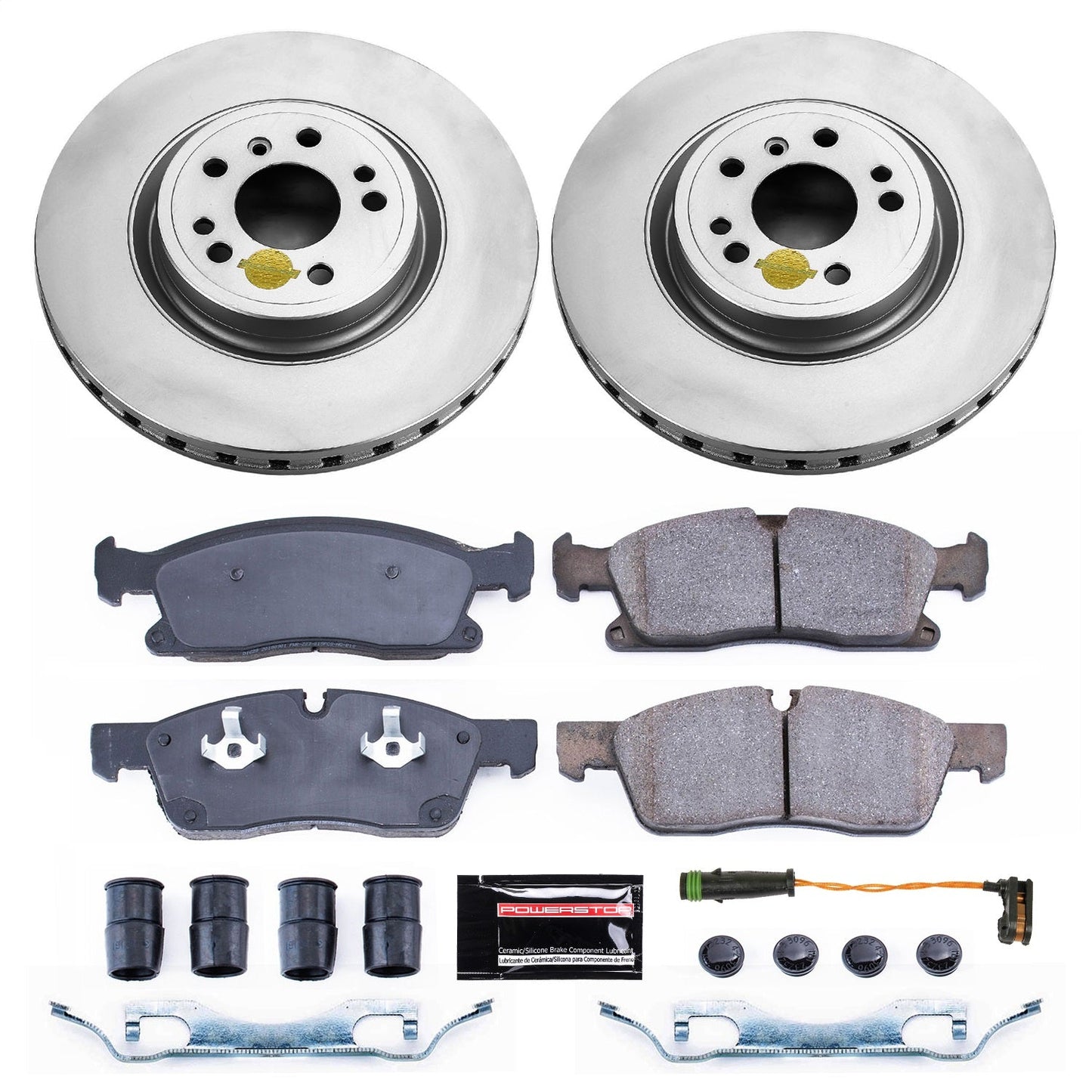 PowerStop Z23 Evolution Sport Coated Front Brake Kit | Mercedes-Benz GLE300d (16) (CRK6897)