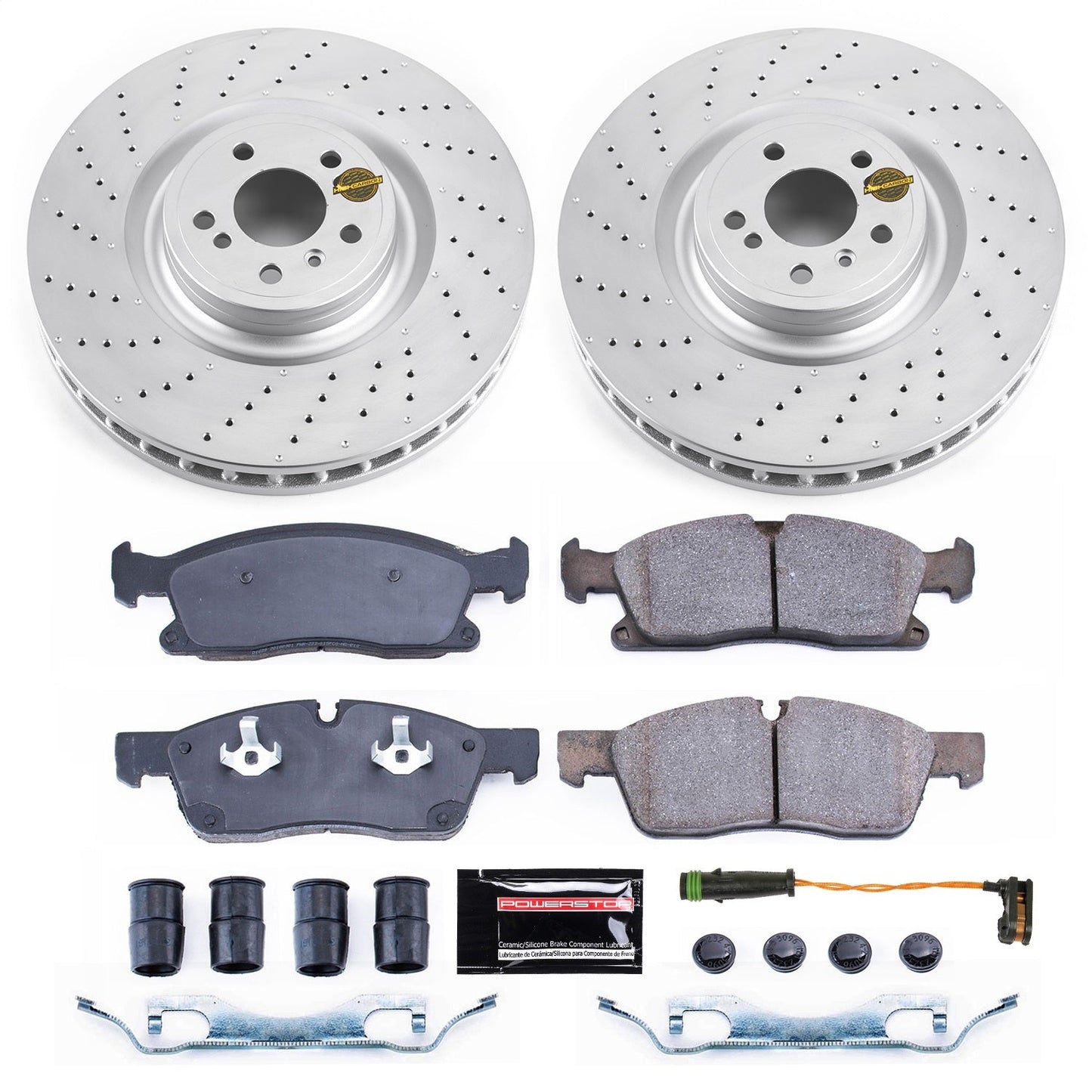PowerStop Front Z23 Coated Brake Kit | Mercedes-Benz GL450 (13-16) (CRK6899)